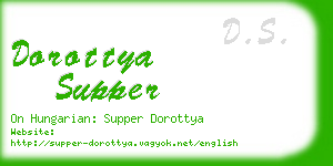 dorottya supper business card